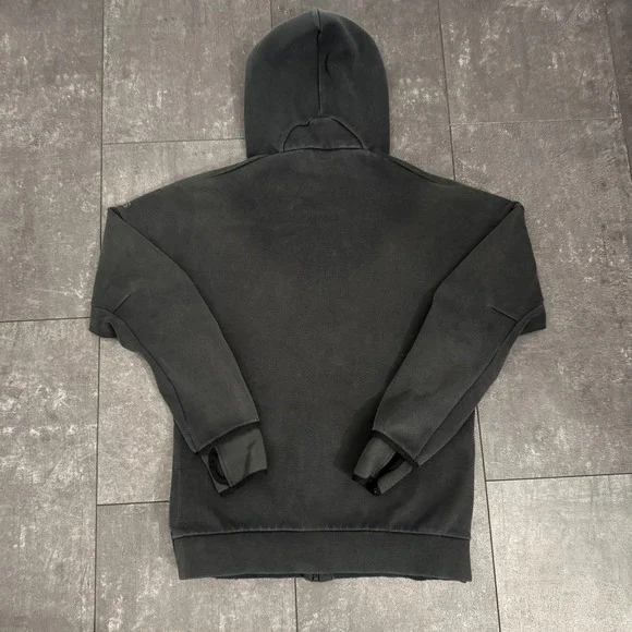 Adidas ZNE Full Zip Hoodie Mens Dark Grey B48879 Techwear Jacket Size M/L - Picture 4 of 6